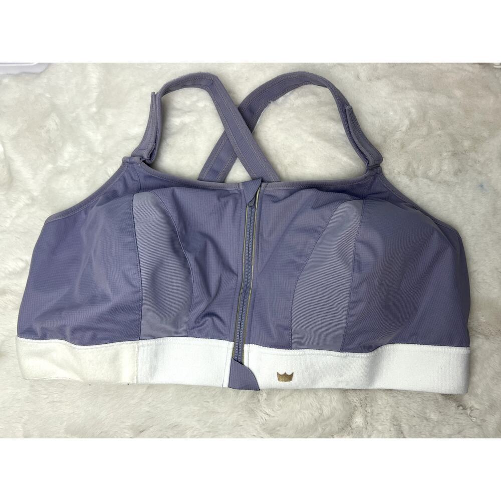 SHEFIT Ultimate Sports Bra Victorious Purple Front Zip 6Luxe